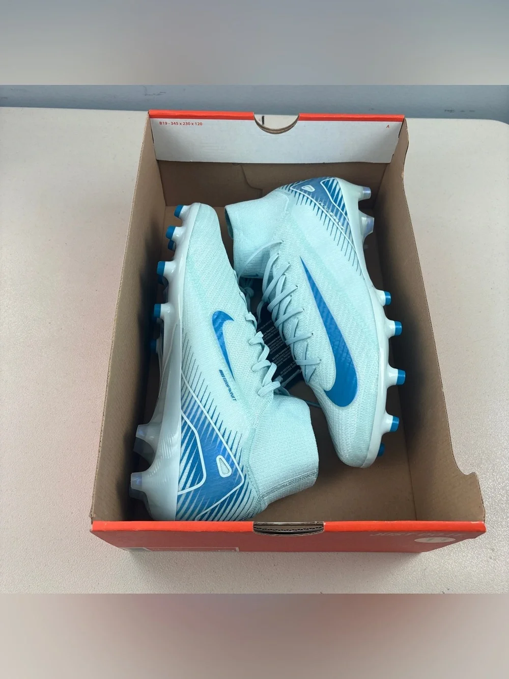 Nike Mercurial Superfly 10 Elite AG Pro Blue Glacier Soccer Cleat Men’s Sz 11